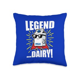 Legendary Legend Dairy Milk Cool Hero Throw Pillow