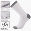 COOVAN Mens Crew Socks Full Cushioned Athletic Heavy Duty Work