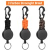 Selizo Extendable Key Ring, 3 Pieces Lanyard Extendable ID Card