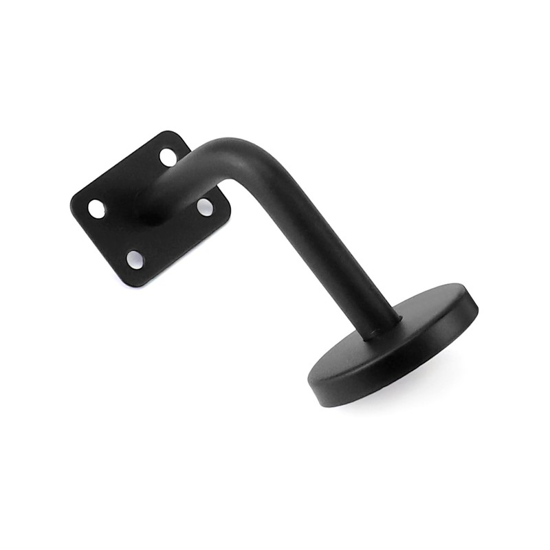 QWORK® Pack of 5 Stainless Steel Handrail Brackets Black 60