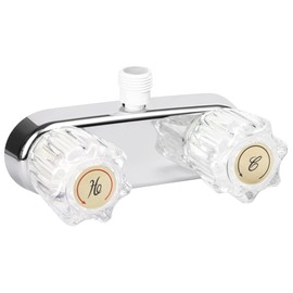 RV Faucet - 4' Shower Valve Diverter Assembly Kit, Replacement for RV Camper Shower, Bathroom Mixing Valve Control