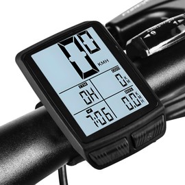 Fahrradcomputer, Fahrradcomputer Kabellos Wasserdicht Mit LCD-Display Multifunktions-Fahrrad-Geschwindigkeitsmesser KilometerzäHler Fahrrad, Fahrradtacho Kabellos Automatische Rad-Tachometer Rennrad