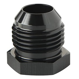 Podavelle 20AN Male Flare Hex Head Plug Fitting Adapter Aluminum Black