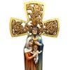 Beautiful Christmas 14" H Tabletop Nativity Cross. One Piece Nativity
