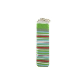 Fouta Beach Towel Cotton Green Blue and Red Stripes