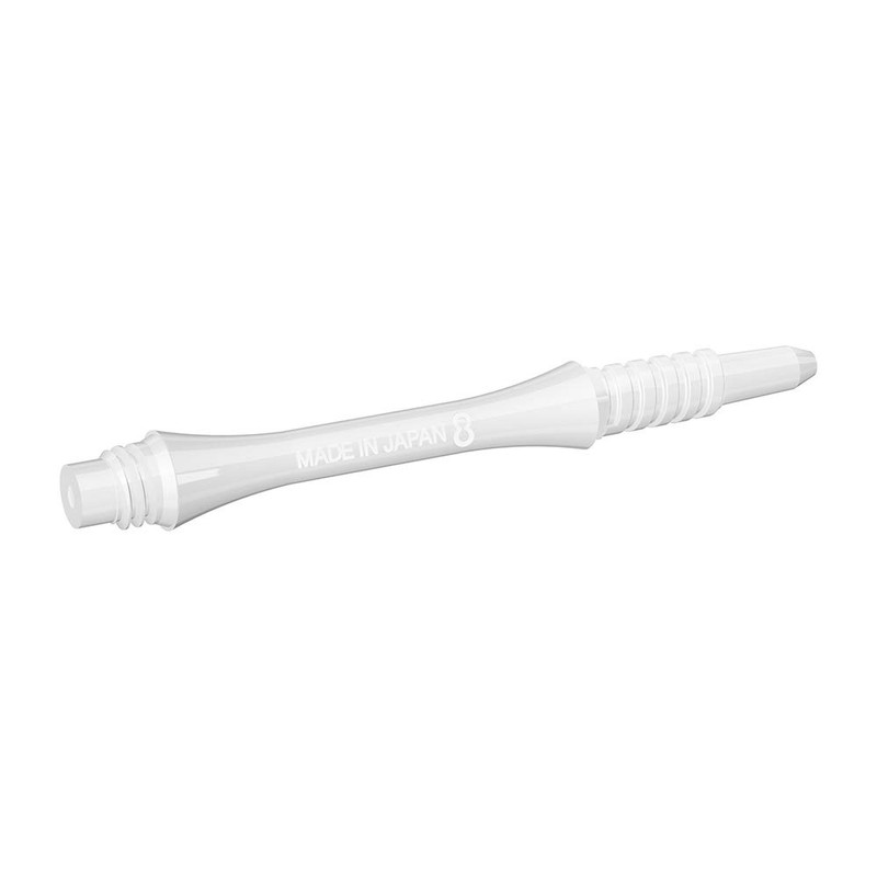 8 Flight White Fixed Shafts Moulded Flight System-Short 19mm