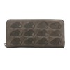 Nadaya Peanuts M.F (many face) Leather Long Wallet, Round Zipper,