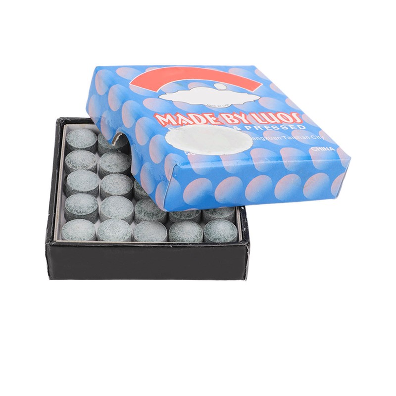 50Pcs Snooker Pool Cue Tips Grade A Leather Billiard Cue