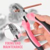 XTDMJ 24 Pieces Pink Tool Set, Household DIY Tool Set,