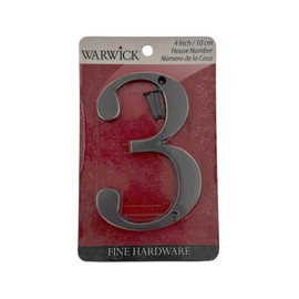 Aged Bronze 4" House Address Number (3)