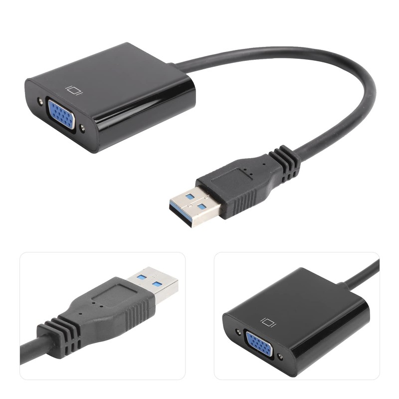 USB to VGA Adapter 1920x1080 5.0Gbps USB 3.0 to VGA