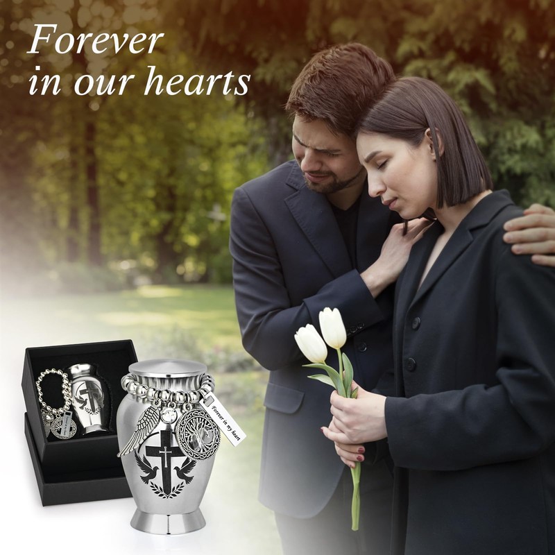 Anbanglin Small Cremation Urns for Human or Pet Ashes, Mini