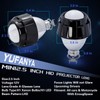 YUFANYA 2.5”Mini Projector Lens LHD Bixenon Projector Lens with Black