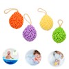 Baluue 4pcs Bath Exfoliating Sponge Honeycomb Body Scrubber for Adults