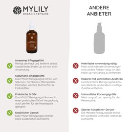 MYLILY® Cleansing Oil | 100 ml Cleansing Oil | Nourishing Almond Oil, Jojoba Oil & Chamomile | Removes Make-Up | Cleansing Face Vegan | Face Care Products