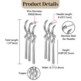 Aroncent Zoro One Piece Earrings: Stainless Steel Zoro Pendant Jewellery for Fans Silver, Stainless Steel