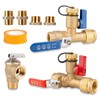 Tankless Water Heater Valve Kit, PRV 3/4"-1/2" NPT