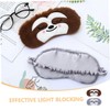 Mikinona 2pcs Cute Plush Animal Eye Mask Soft Cartoon Blindfold
