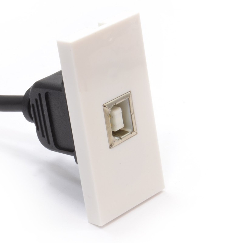 kenable Faceplate Module USB 2.0 Printer Type B Panel Mount