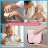 BabbleRoo Dry Baby Wipes - 100% Plant-Based Cotton Wipes, Hypoallergenic,