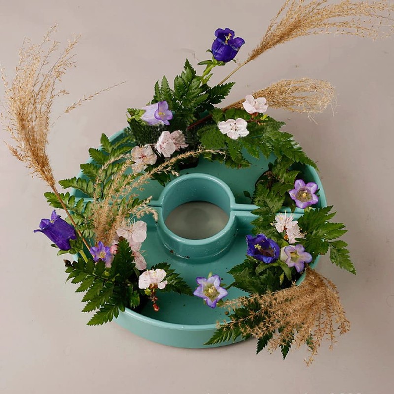 Highawk Flower Vase, Flower Arrangement, For Ikebana Flowers, Basin, Semicircle,