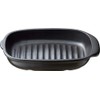 Ishigaki 4223 Grill Plate, Heat Resistant Pottery, Width 9.4 x
