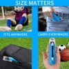 Portable Two-Way Sports Ball Pump Kit with Needles & Hose