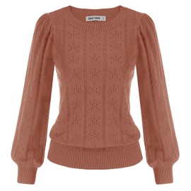 GRACE KARIN Pullover Damen Sweater Damen lang sweateshirt Fashion Strickpulli CL834-14 L