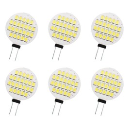 GRV G4 24-2835 SMD LED Bulb lamp Super Bright AC/DC 12V -24V (Cool White, 6 Piece)