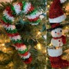 Christmas Ornaments - Snowman Santa Hat Candy Cane Stocking -