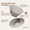 palatti Mist Porcelain Pour Over Coffee Dripper, Ceramic Pour Over