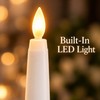 12 PCS Flameless LED Taper Candles – Battery Powered White