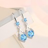 Love Heart Crystal Dangle Earrings for Women Girl Mum Mothers