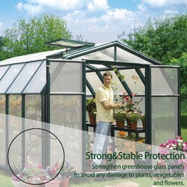 Pack of 50 Greenhouse Clips, 50 Pieces Z Clip and 50 Pieces Greenhouse Clips with High Load Capacity for Hollow Wall Panels, Greenhouse Panels, Double Wall Sheets