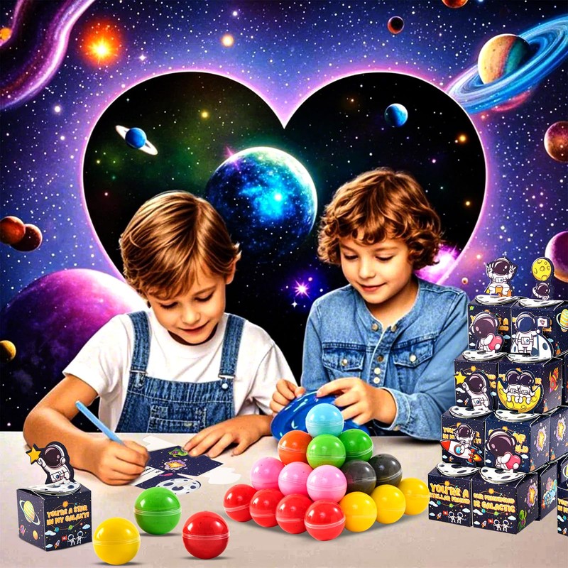 Funewest 28PCS Mini Galaxy Slime Balls Party Favors for Kids