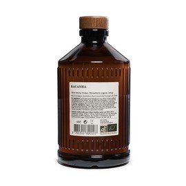 Bacanha - Strawberry Organic Syrup - 400ml / 13.52oz Glass Bottle