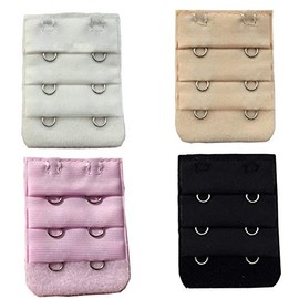 3 Pieces Women Bra Straps Extender Bra Extension Straps 3 Rows 2 Hooks Adjustable Spacing Bra Extender Straps TheBigThumb, Purple, 4pcs