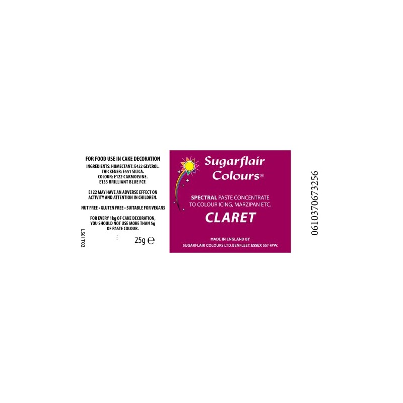 Claret Spectral Paste by Sugarflair 25g