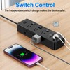 HITRENDS Power Strip with 6 AC Outlets and 4 USB