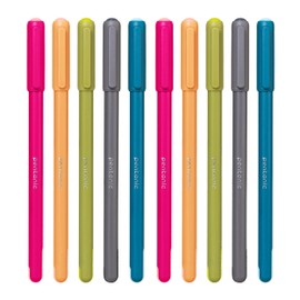 Pentonic 0.7mm Ball Pen | Vibrant Multicolor Body | Blue Ink, Pack of 50