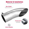 Upower 5 inch Turn Down Tail Pipe Tips 5" Inlet/Outlet