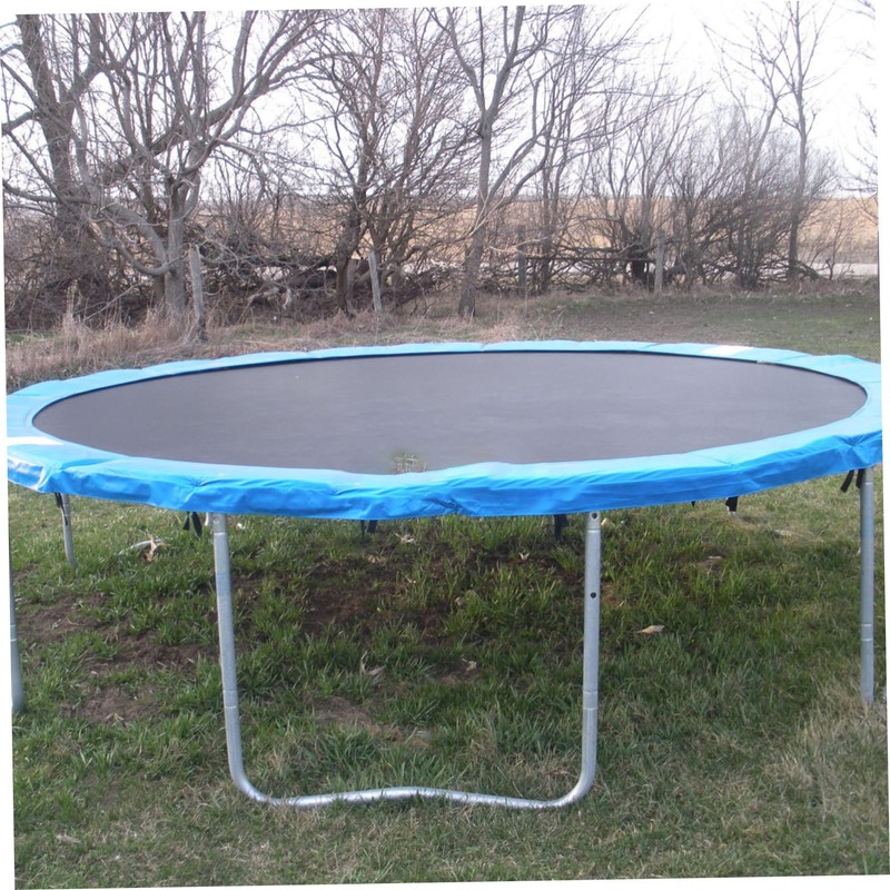 Kisangel 1pc Heavy-Duty Uv-Resistant Trampoline Replacement Mat Durable Round Jumping