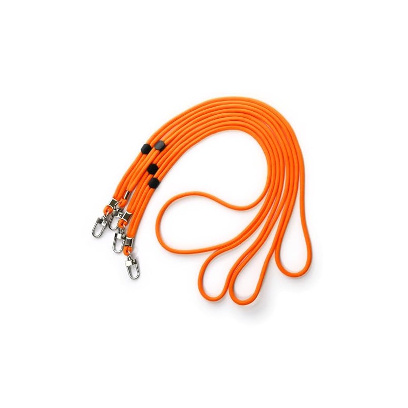 trage.band® Long Adjustable Neck Strap with Carabiner Hook, Pack of