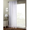 NetCurtainsUK Serenity Sprig White Single Embroidered Voile Net Curtain Sheer