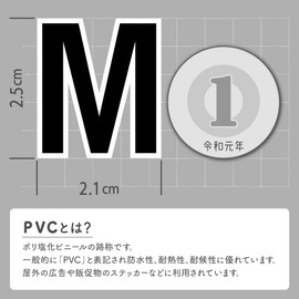 XIAXIN Waterproof PVC Alphabet Number Sticker Set Weatherproof Waterproof Roman Numerals Character Nameplate Suitcase Nameplate Locker Indoor Outdoor Use TS-540 (1 Piece, Black)