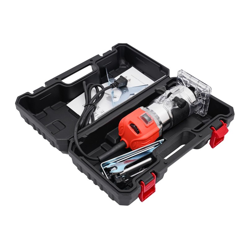 CNCEST Compact Router, 6 Variable Speeds Wood Trimmer,Compact Router for