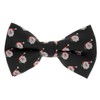 cravateSlim Christmas Bow Tie Black Santa Claus, black