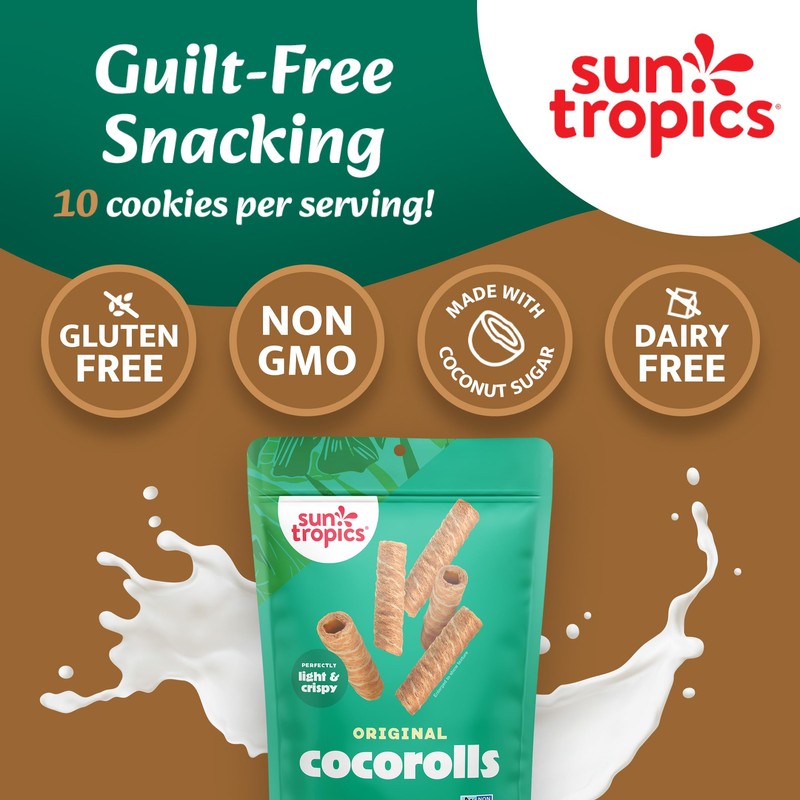 Sun Tropics CocoRolls Original Flavor 4 oz – Crispy Coconut