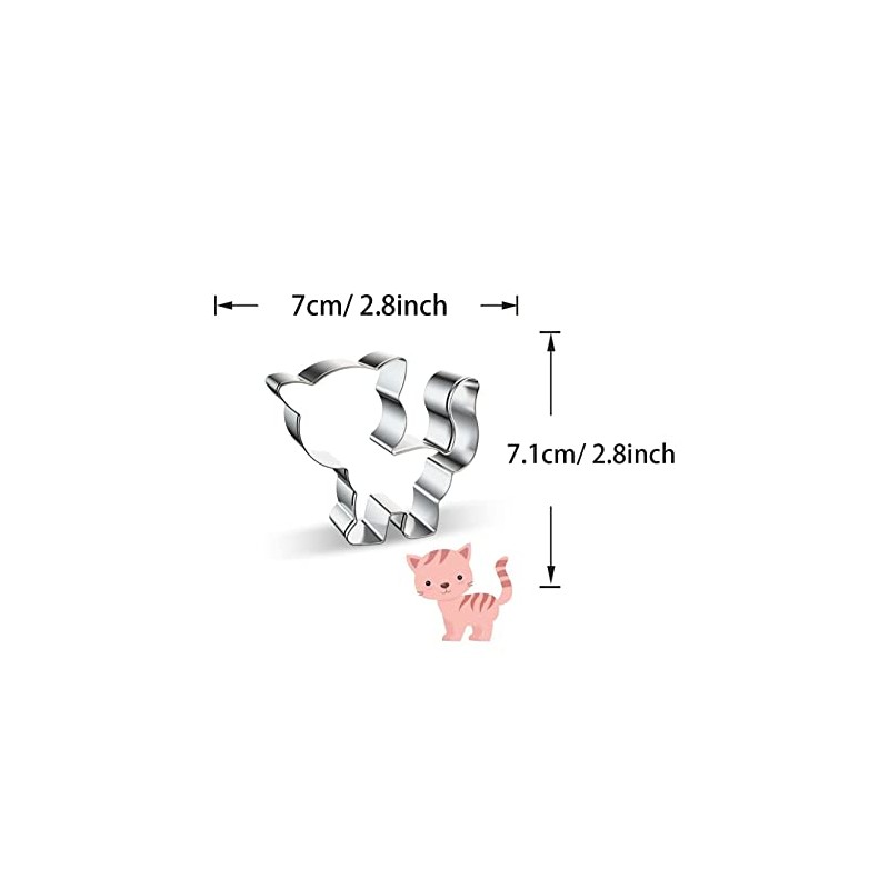WJSYSHOP Cat Shape Cookie Cutter - H