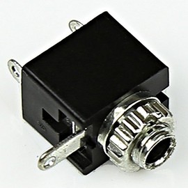 CESS 2.5mm Mono TS Female Jack Socket with Switch PCB Panel Mount (12 Pack)
